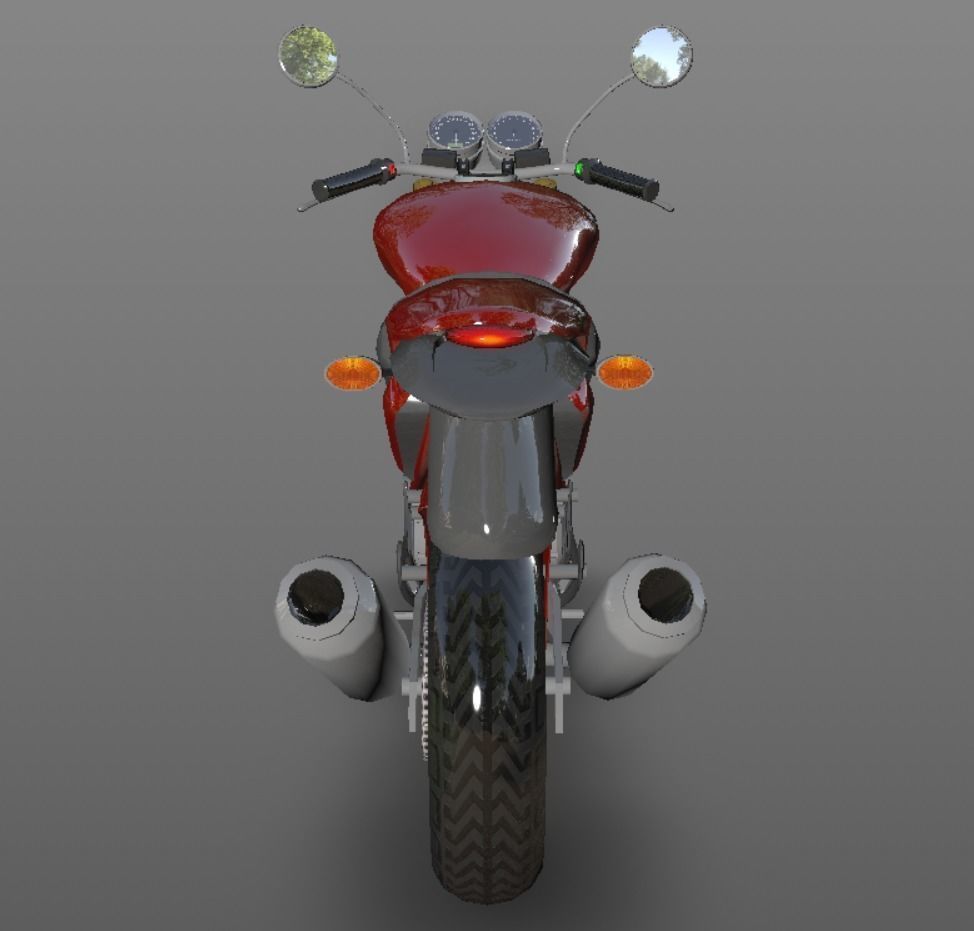 Ducati Monster Heavy Bike 3D Model Game Ready Asset Low-poly 3D model_7