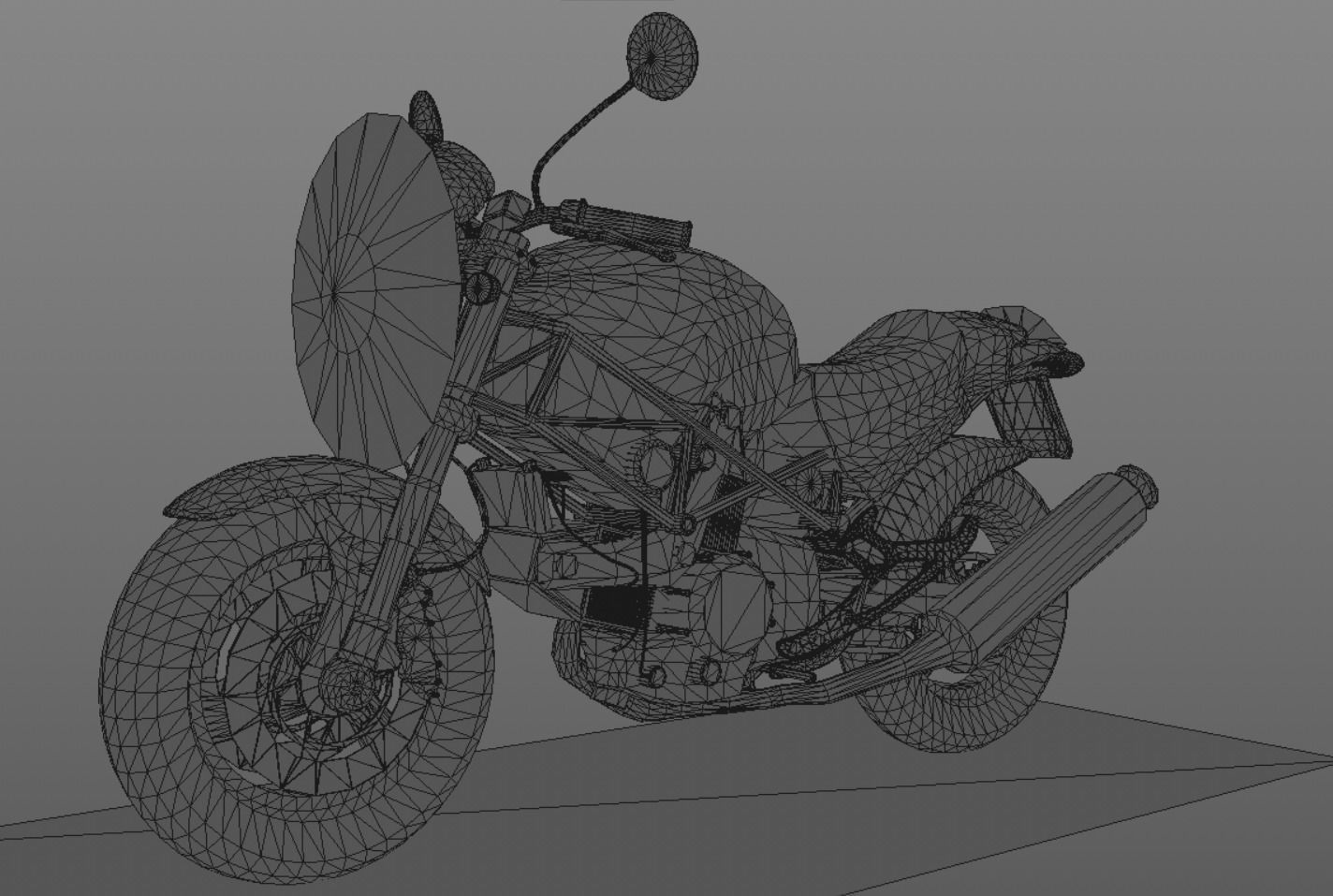 Ducati Monster Heavy Bike 3D Model Game Ready Asset Low-poly 3D model_15