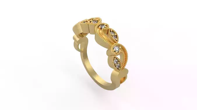 Woman Solitaire Ring 1227