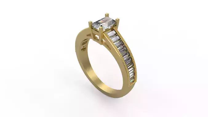 Woman Solitaire Ring 1226