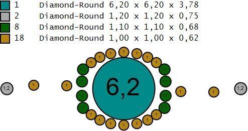 Woman Solitaire Ring 1223 3D print model_8