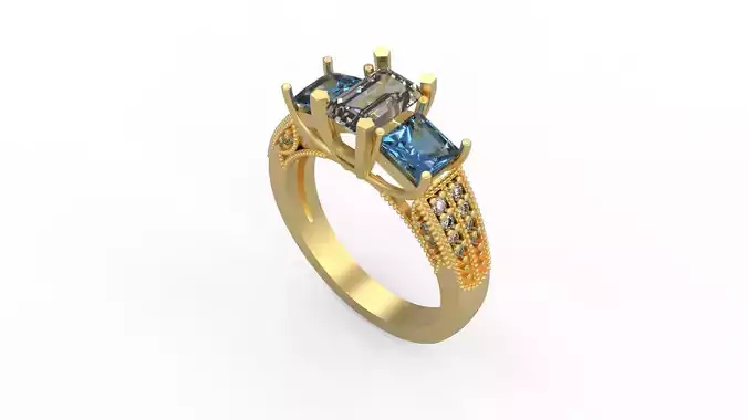 Woman Solitaire Ring 1216