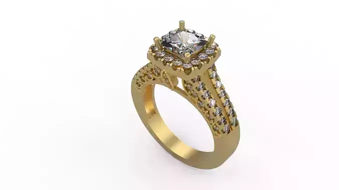 Woman Solitaire Ring 1209