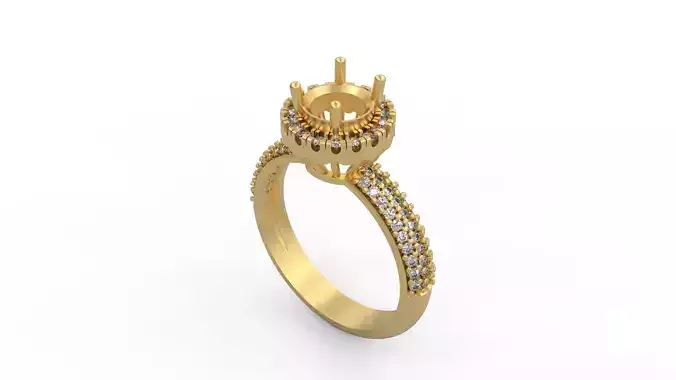 Woman Solitaire Ring 1247