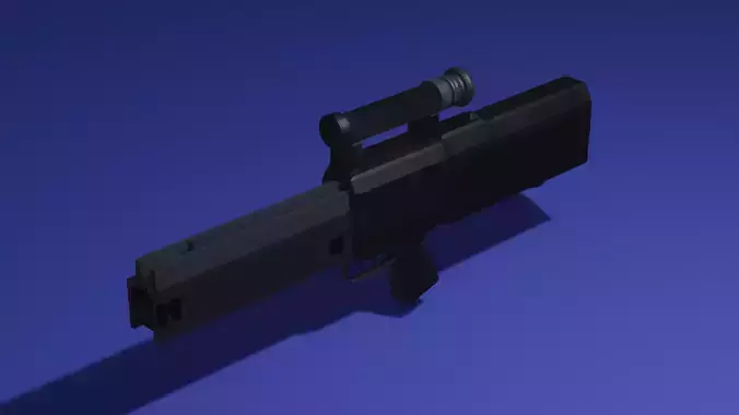 low poly Heckler and Koch G11