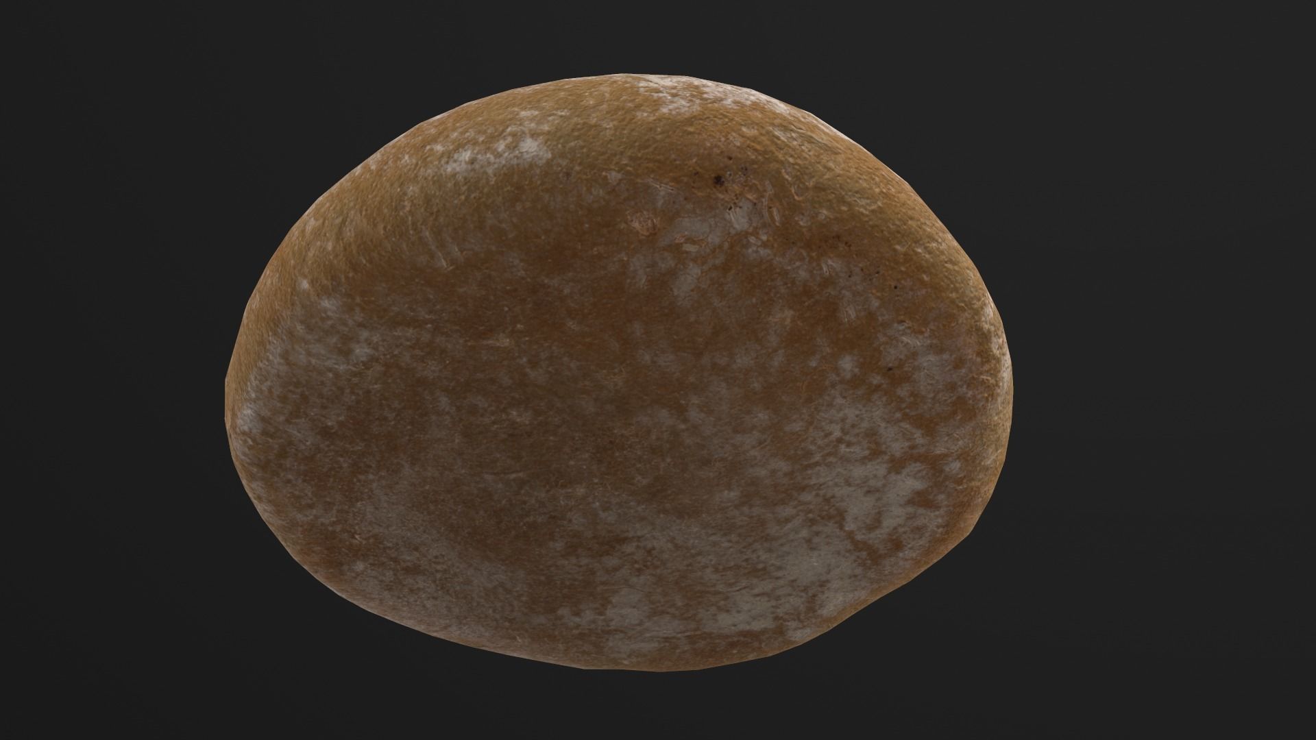 Round White Bread AR VR PBR Lowpoly with game ready 3d Model Low-poly 3D model_8