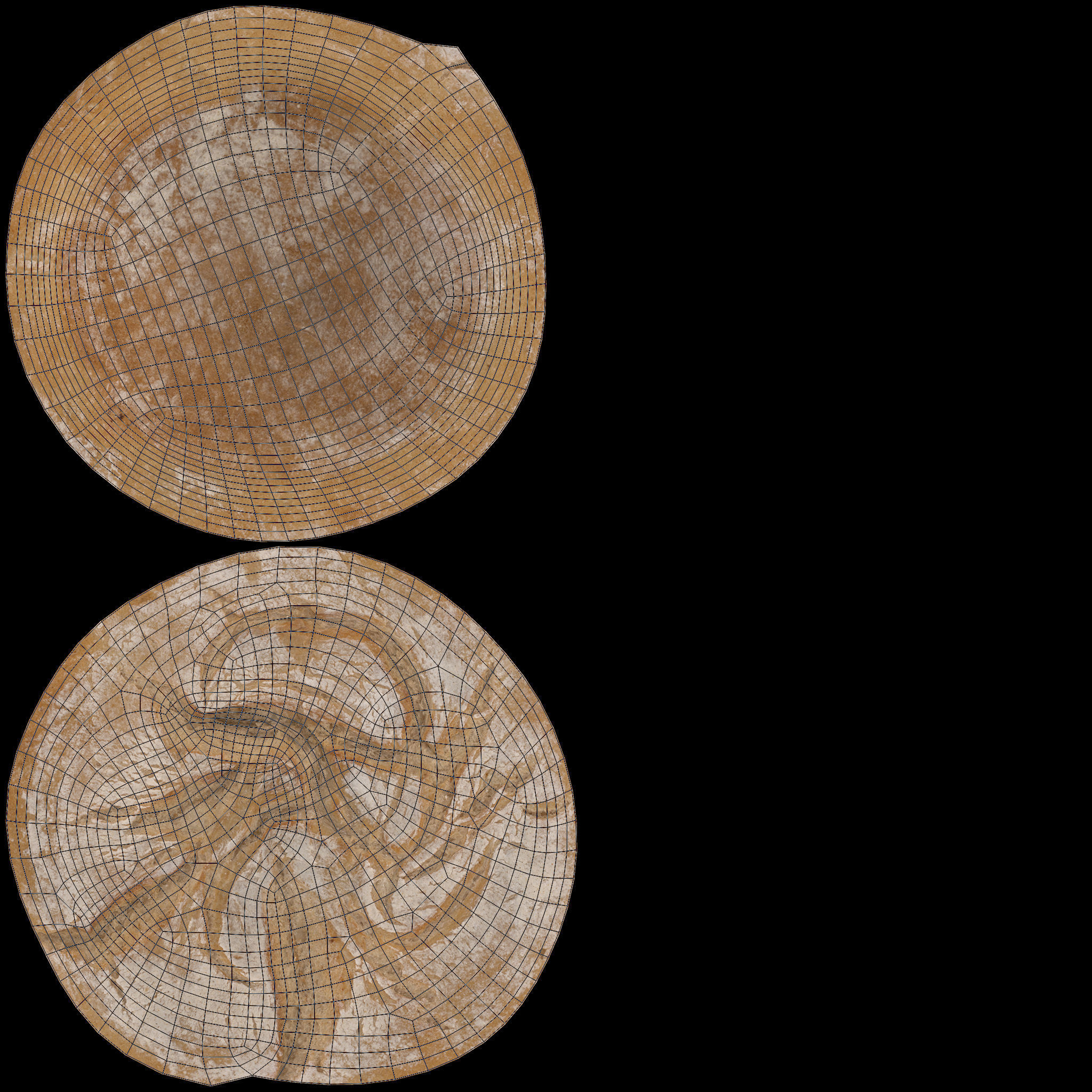 Round White Bread AR VR PBR Lowpoly with game ready 3d Model Low-poly 3D model_13