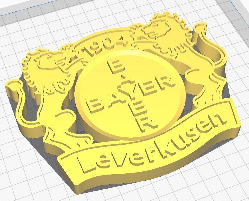 Bayer 04 Leverkusen Wall Sign 3D print model_11