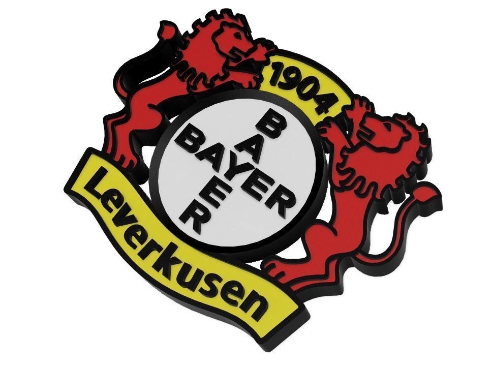 Bayer 04 Leverkusen Wall Sign 3D print model_2