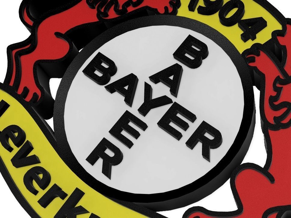 Bayer 04 Leverkusen Wall Sign 3D print model_6