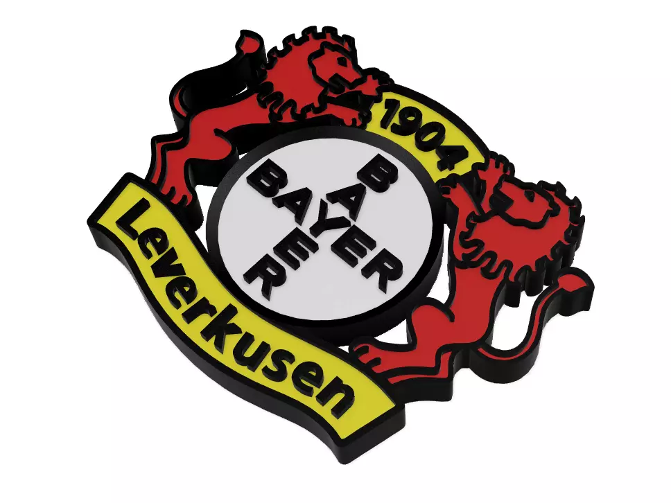 Bayer 04 Leverkusen Wall Sign 3D print model_0
