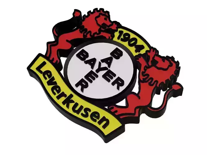 Bayer 04 Leverkusen Wall Sign 3D print model