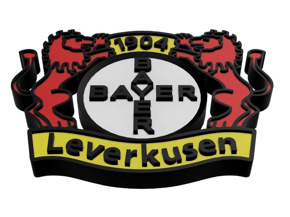 Bayer 04 Leverkusen Wall Sign 3D print model_3