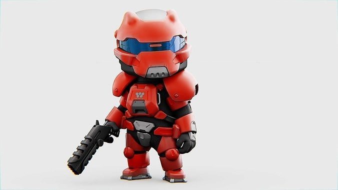 TOON TROOPER IGOR  RIGGED 3D model