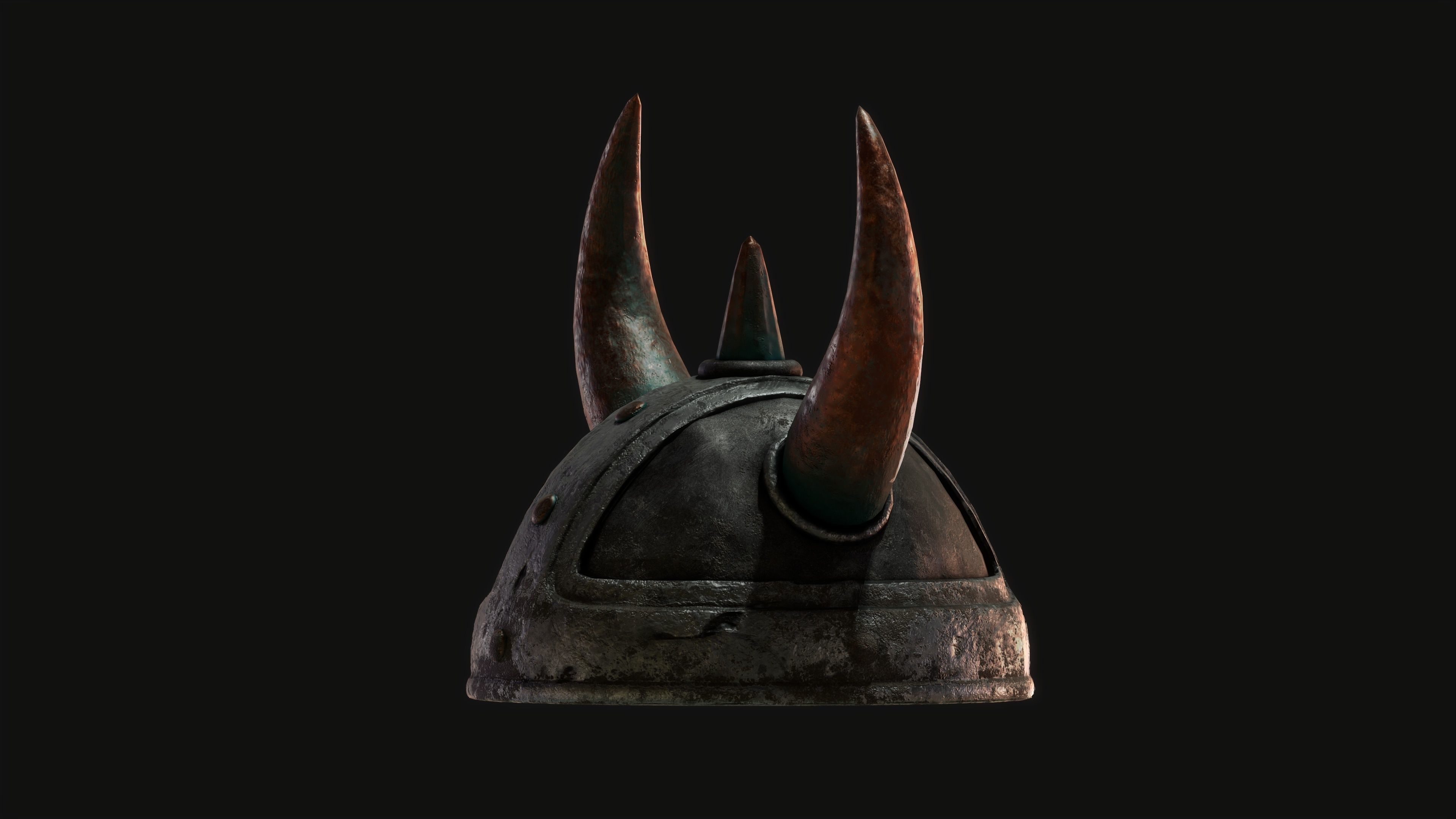 Viking Helmet  Low-poly 3D model_3