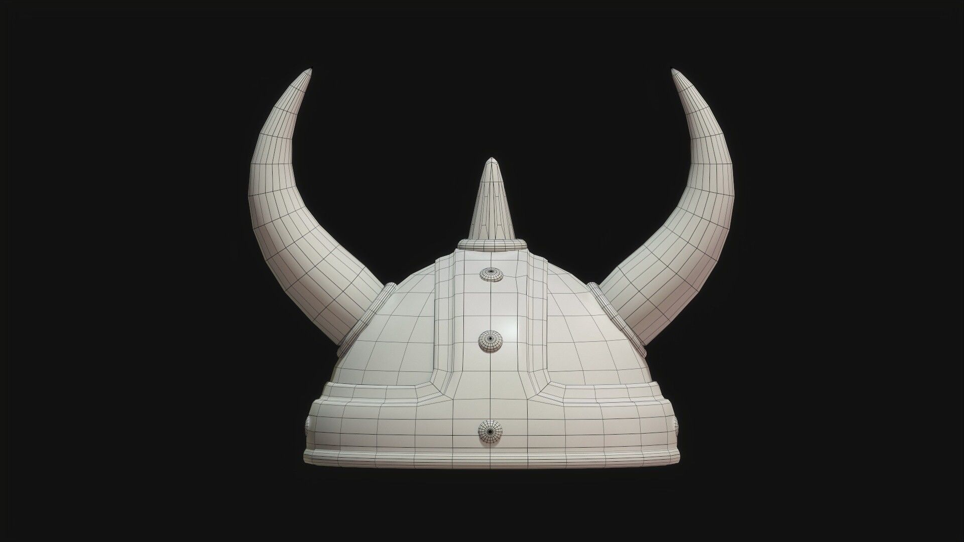Viking Helmet  Low-poly 3D model_5