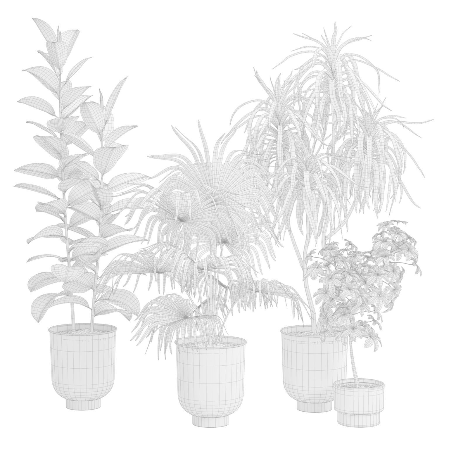 Indoor Plants Pack 52 3D model_2