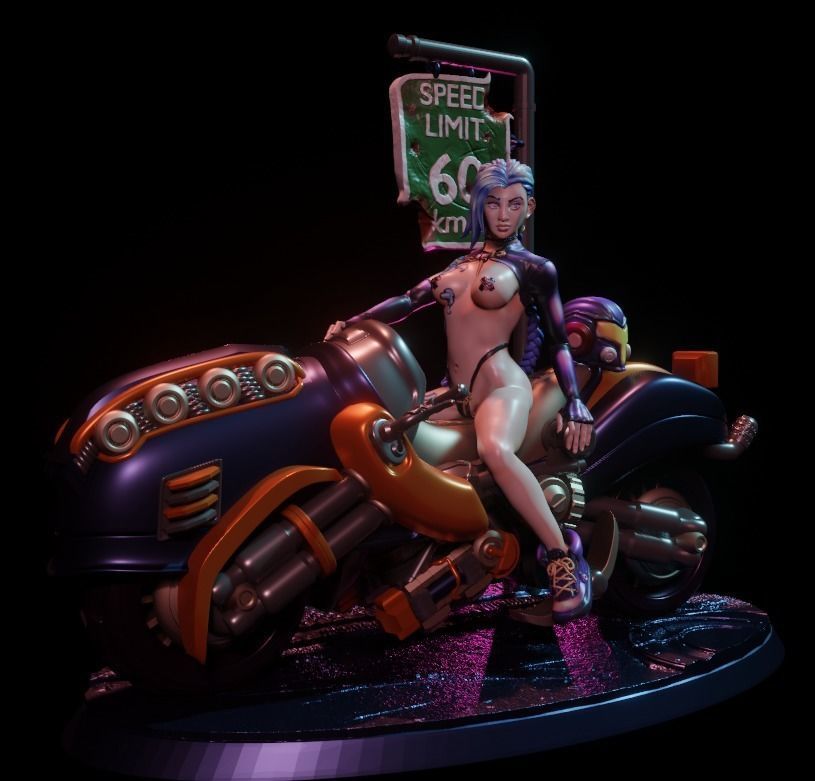 Biker Jinx - By Cizjut 3D print model_60