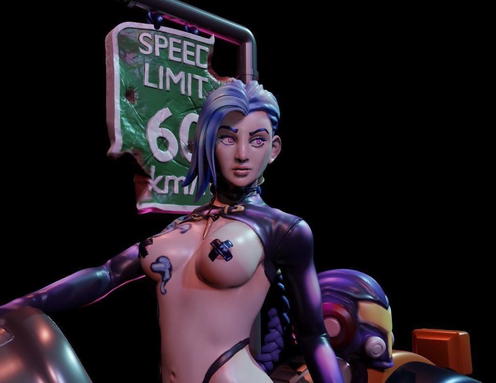 Biker Jinx - By Cizjut 3D print model_4