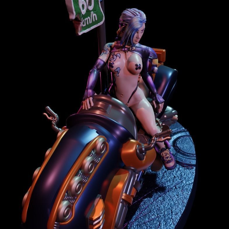 Biker Jinx - By Cizjut 3D print model_5