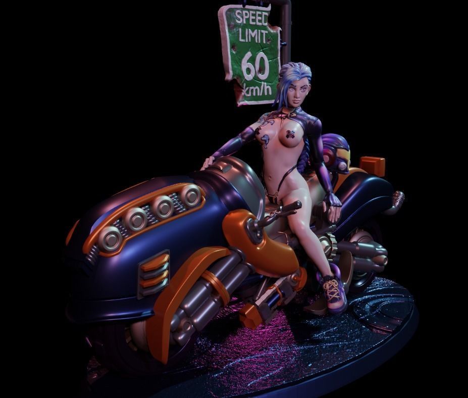 Biker Jinx - By Cizjut 3D print model_7