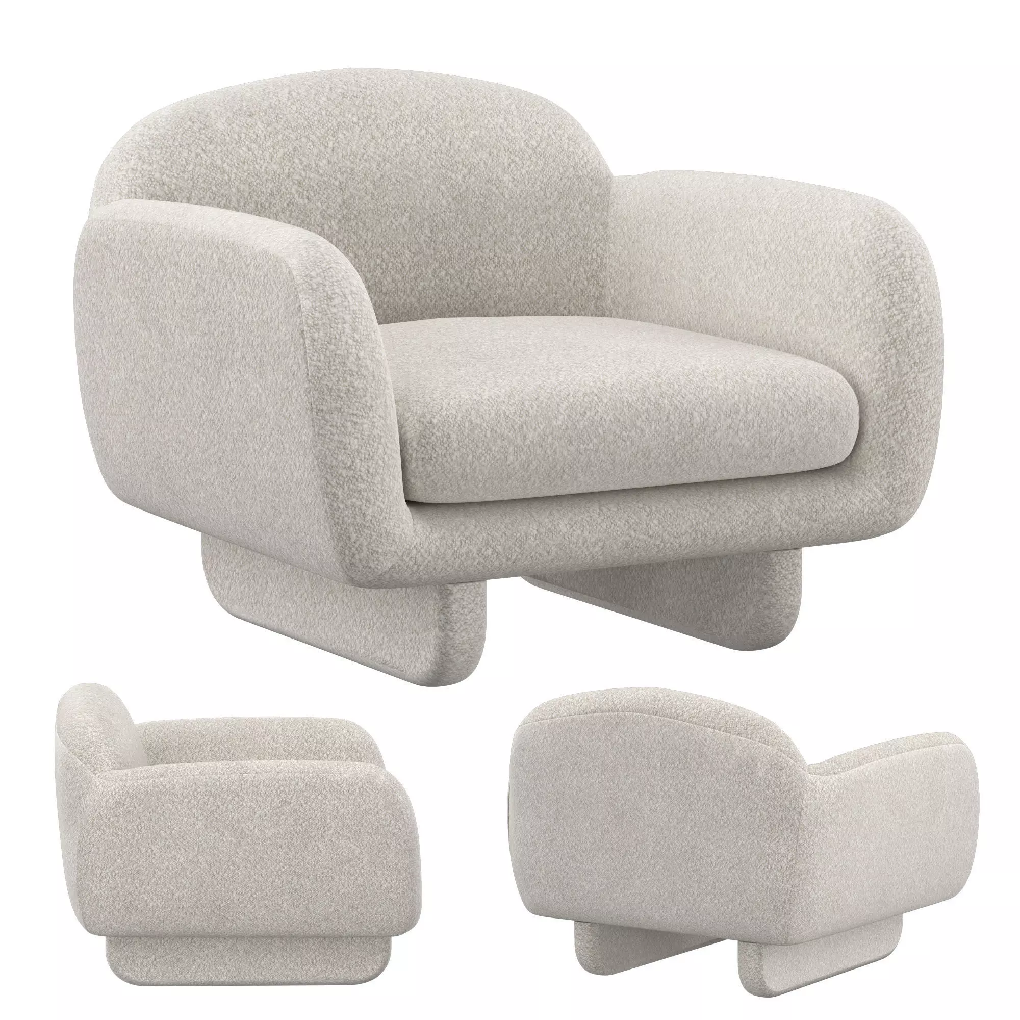 Armchair Bony 3D model