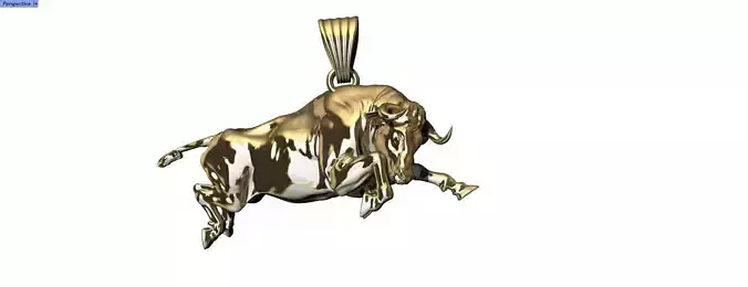 Bull Pendant 3d Taurus Zodiac  Charm Necklace Bracelet Jewelry