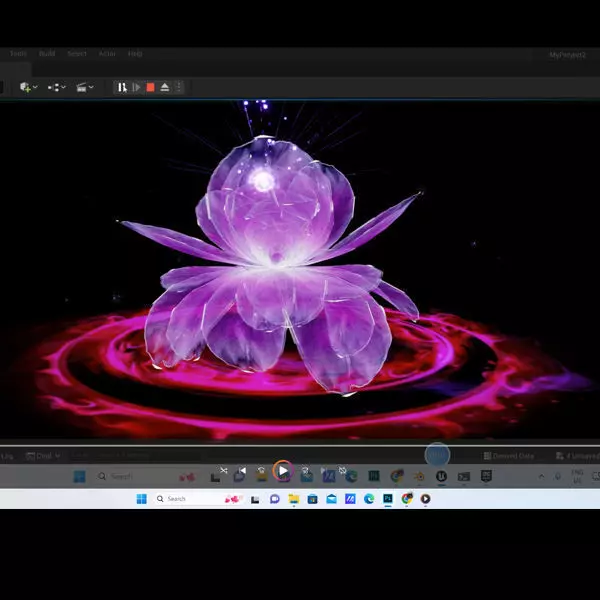 Unreal engine 5 particles flower peony FX animation Low-poly 3D model_0