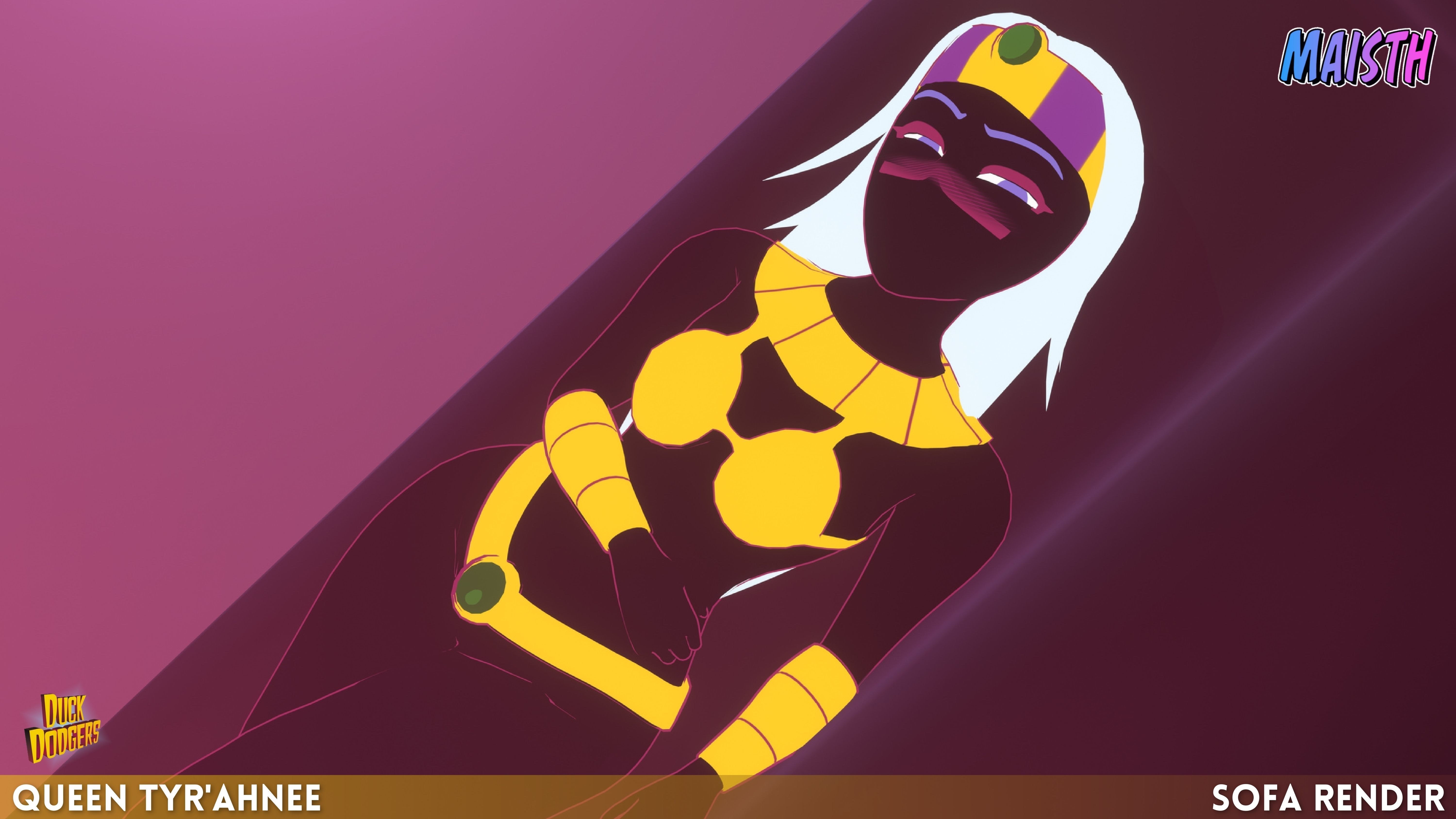Queen Tyrahnee - Duck Dodgers - 3D Model - Rigged 3D model_5