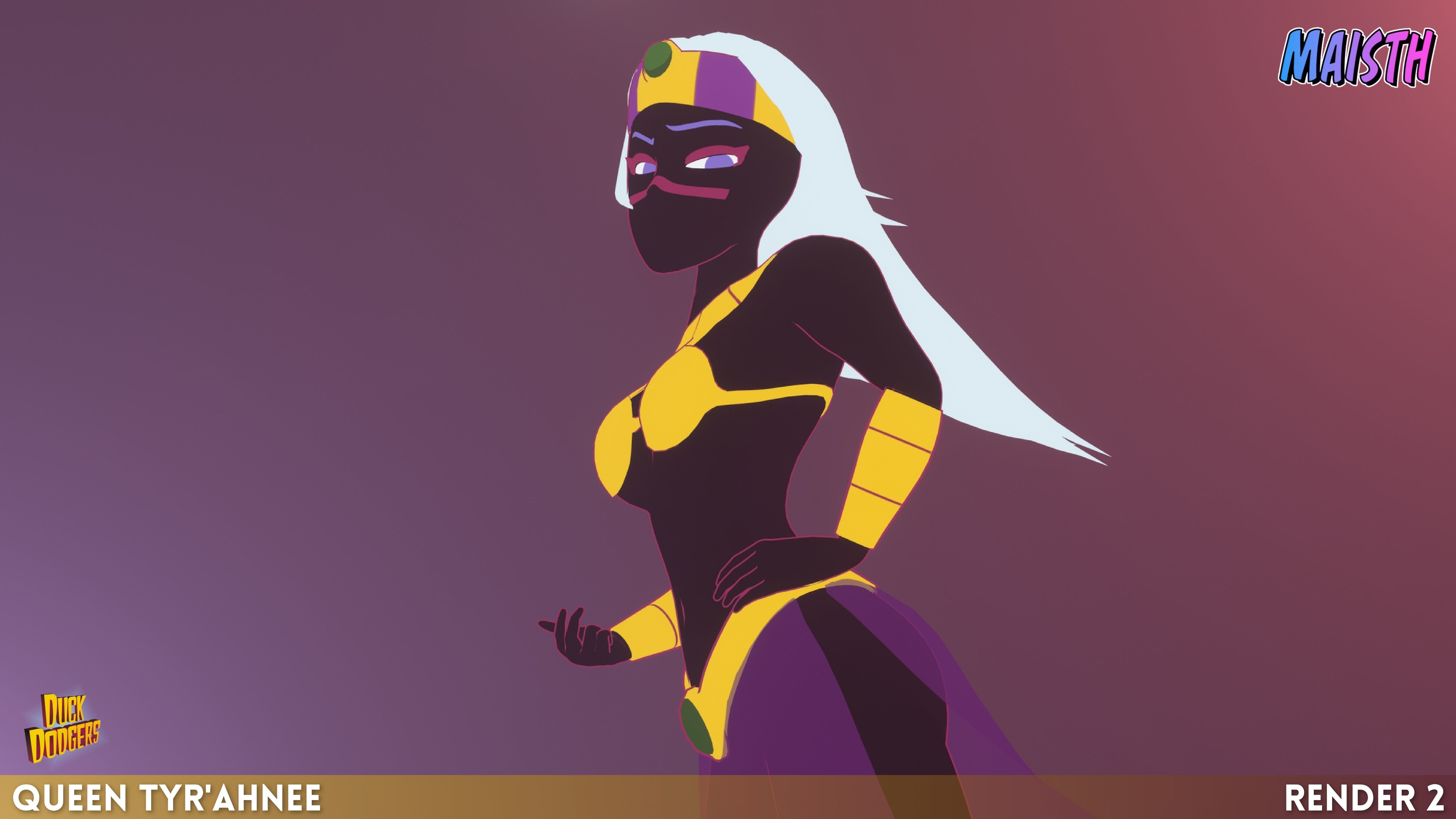 Queen Tyrahnee - Duck Dodgers - 3D Model - Rigged 3D model_3