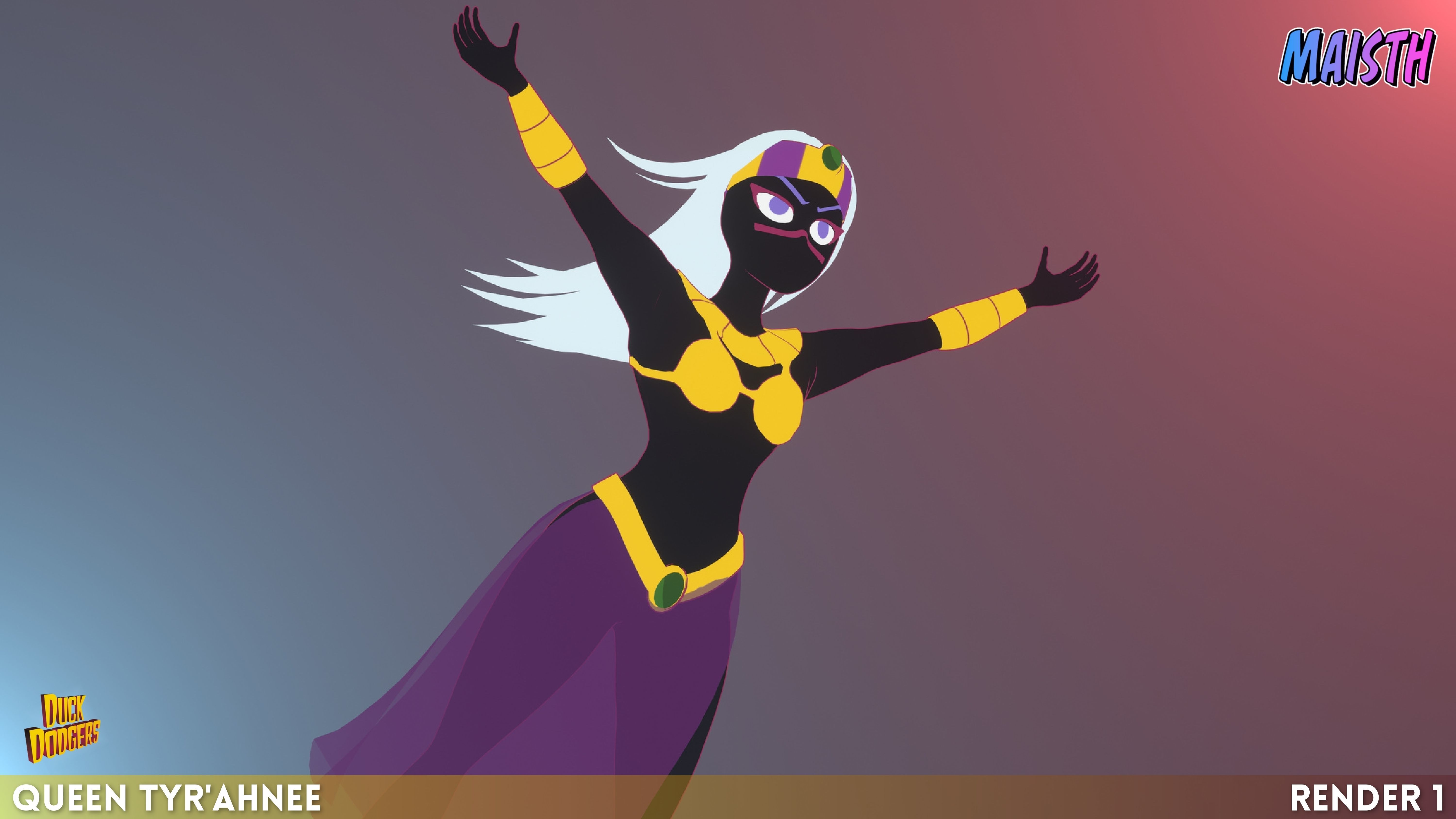 Queen Tyrahnee - Duck Dodgers - 3D Model - Rigged 3D model_2
