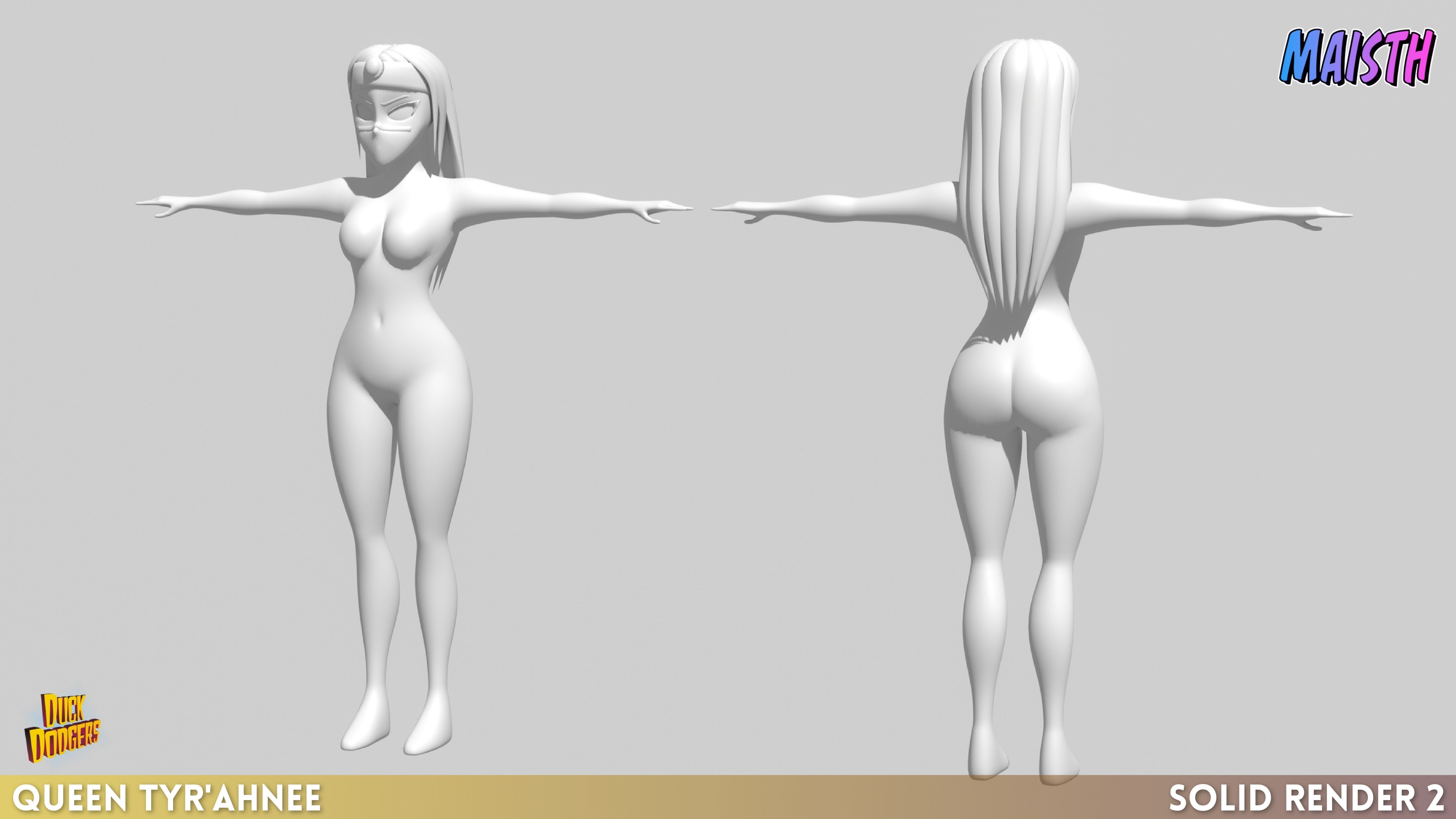 Queen Tyrahnee - Duck Dodgers - 3D Model - Rigged 3D model_10