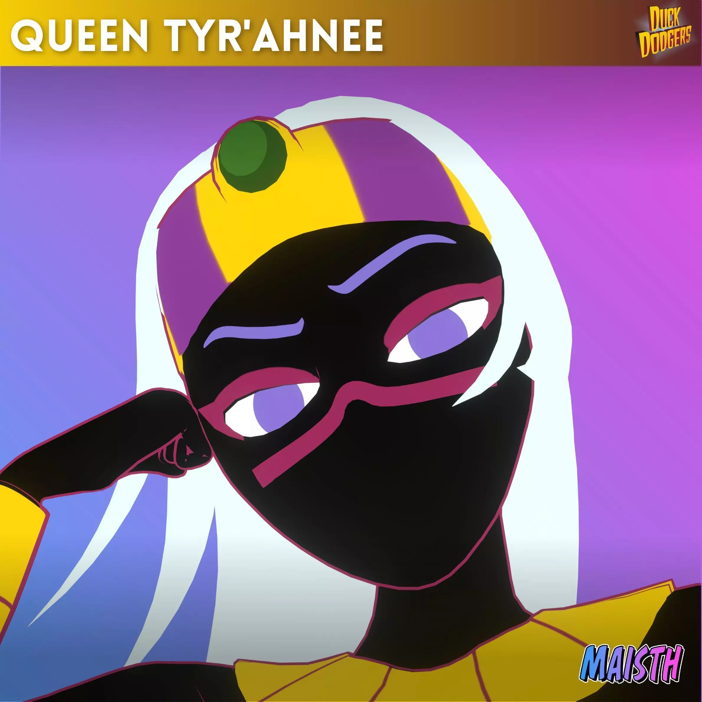 Queen Tyrahnee - Duck Dodgers - 3D Model - Rigged 3D model_0