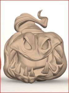 Halloween Pumpkins stylized cartoon horror 3D Model 3D print model_4