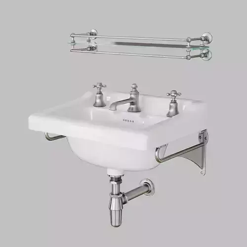 Vintage Basin and Shelf 