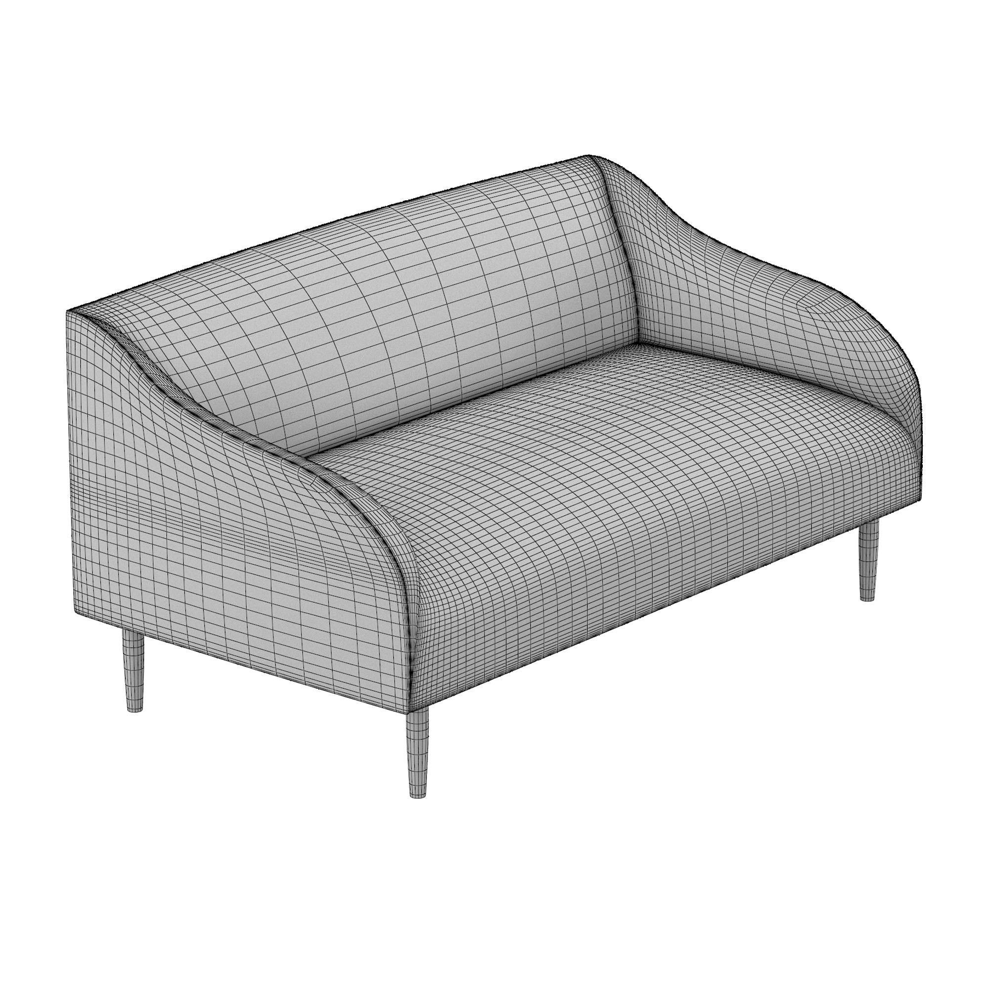 Sofa Sofiya 2 seats 3D model_6