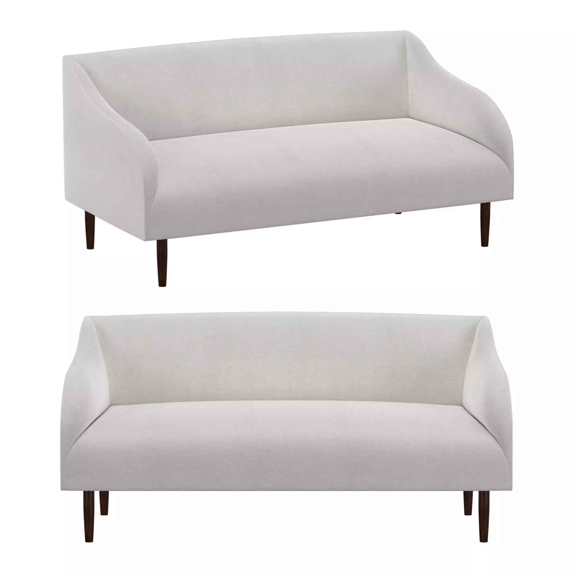 Sofa Sofiya 2 seats 3D model_0