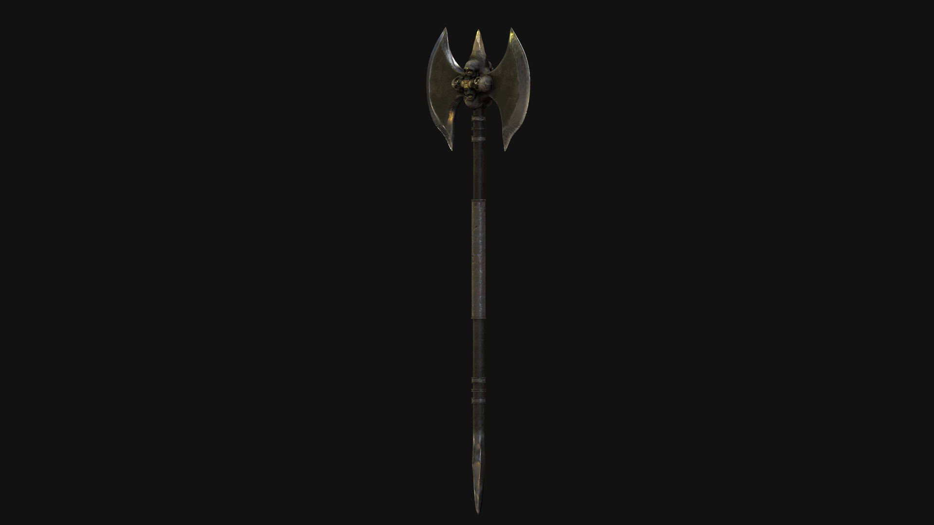 Stylized Weapon Axe  Low-poly 3D model_2