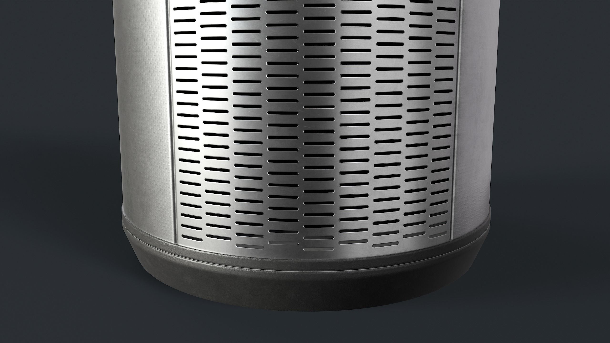 Street Trash Can 23 PBR Game Ready Low-poly 3D model_13