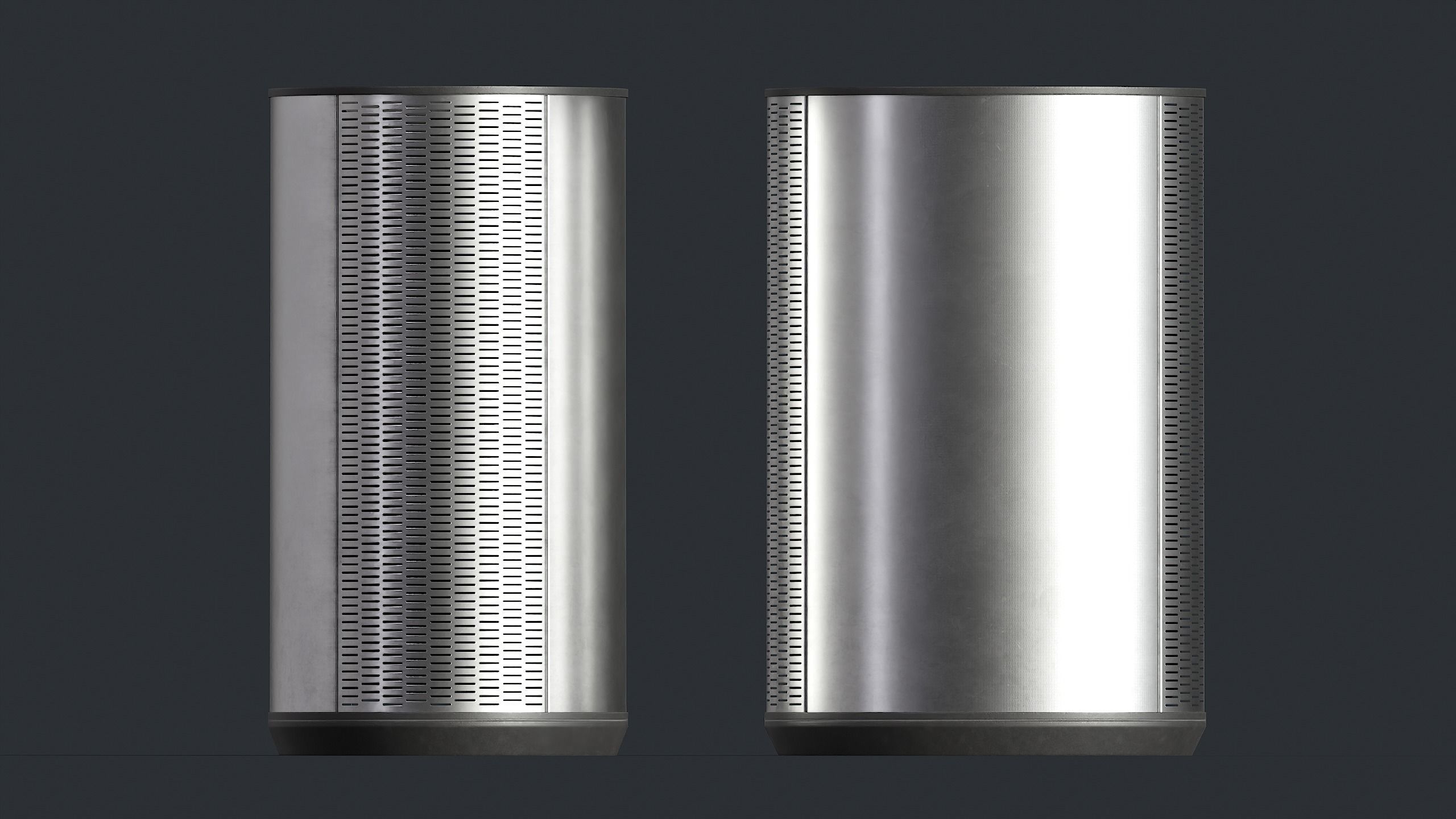 Street Trash Can 23 PBR Game Ready Low-poly 3D model_15