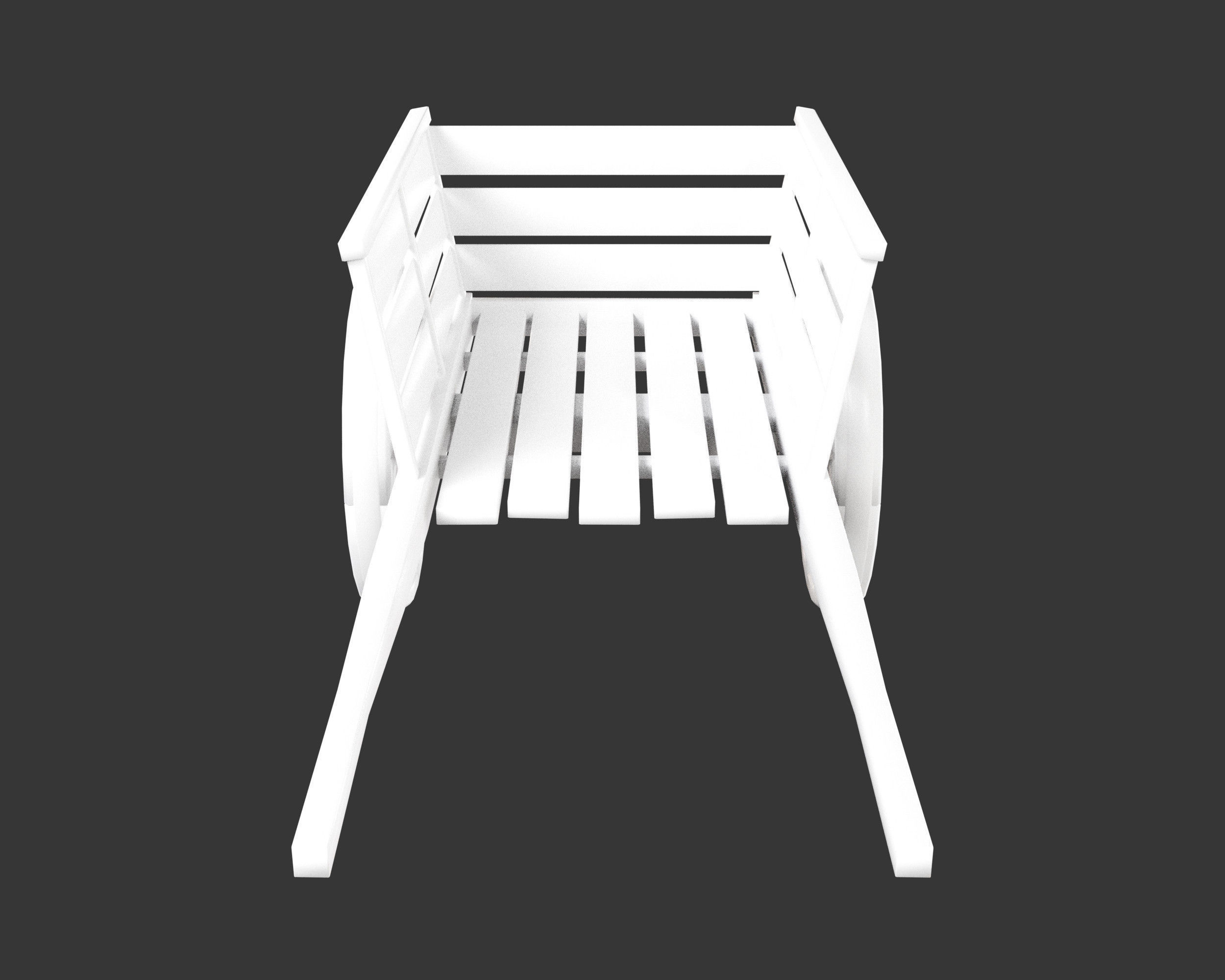 Medieval Transport Cart Small Low-poly 3D model_7