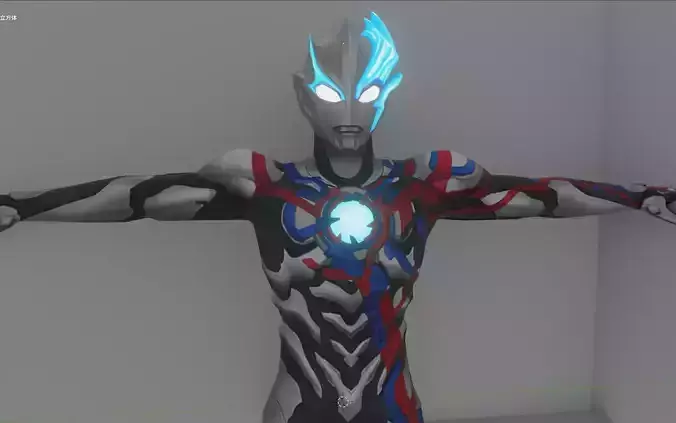 Ultraman Blazer-3d model Uff 3D model