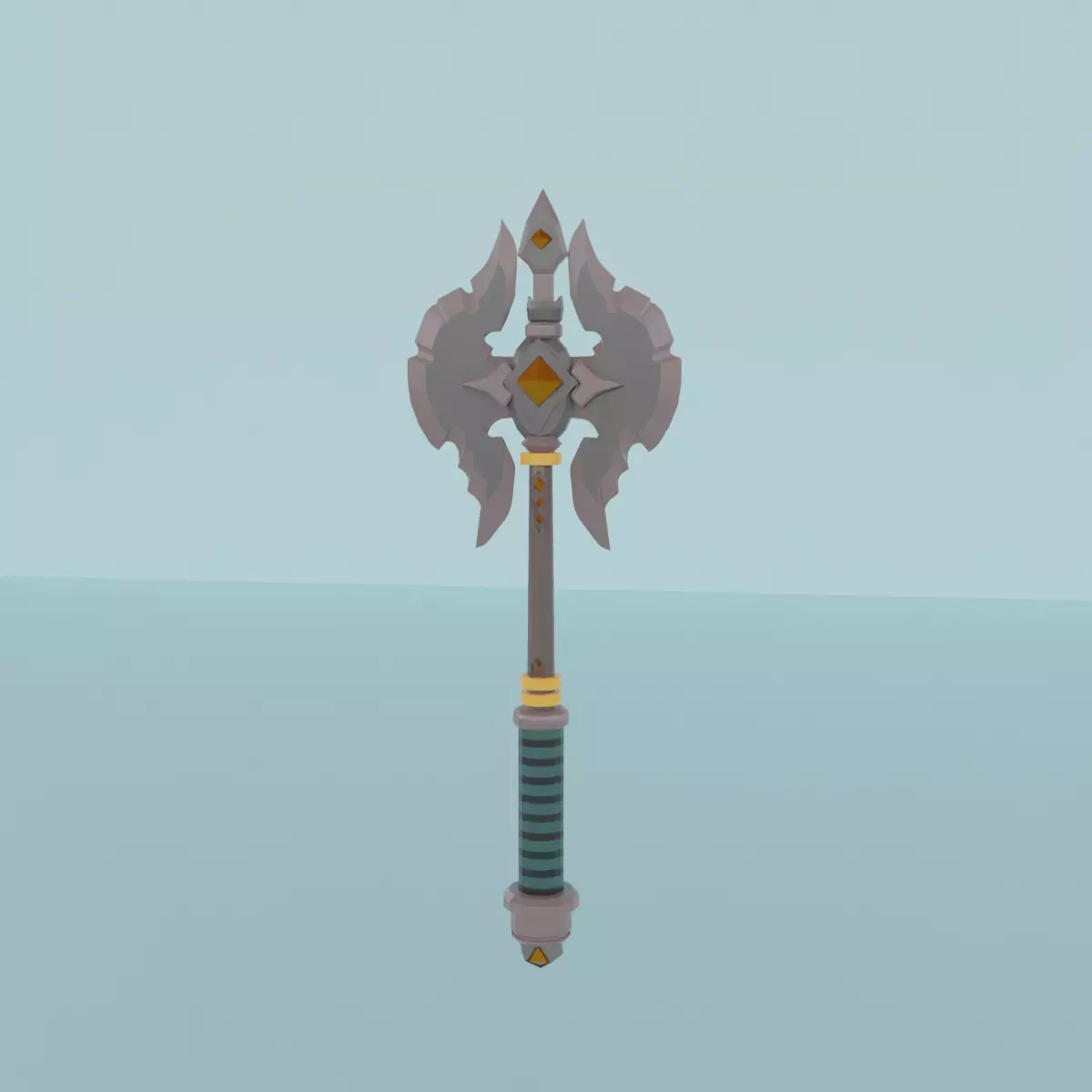 Game Ready Asset - Stylized Battle Axe  Free 3D model_0