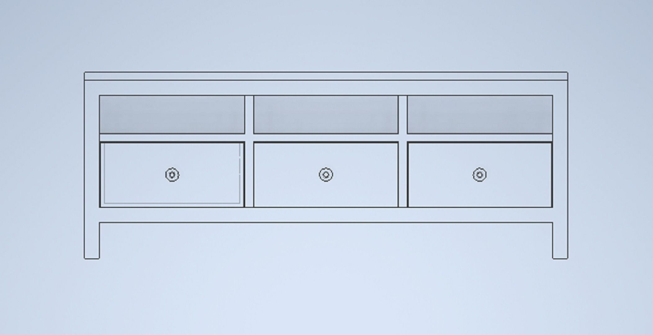 Ikea Hemnes TV unit 3D model 3D model_13