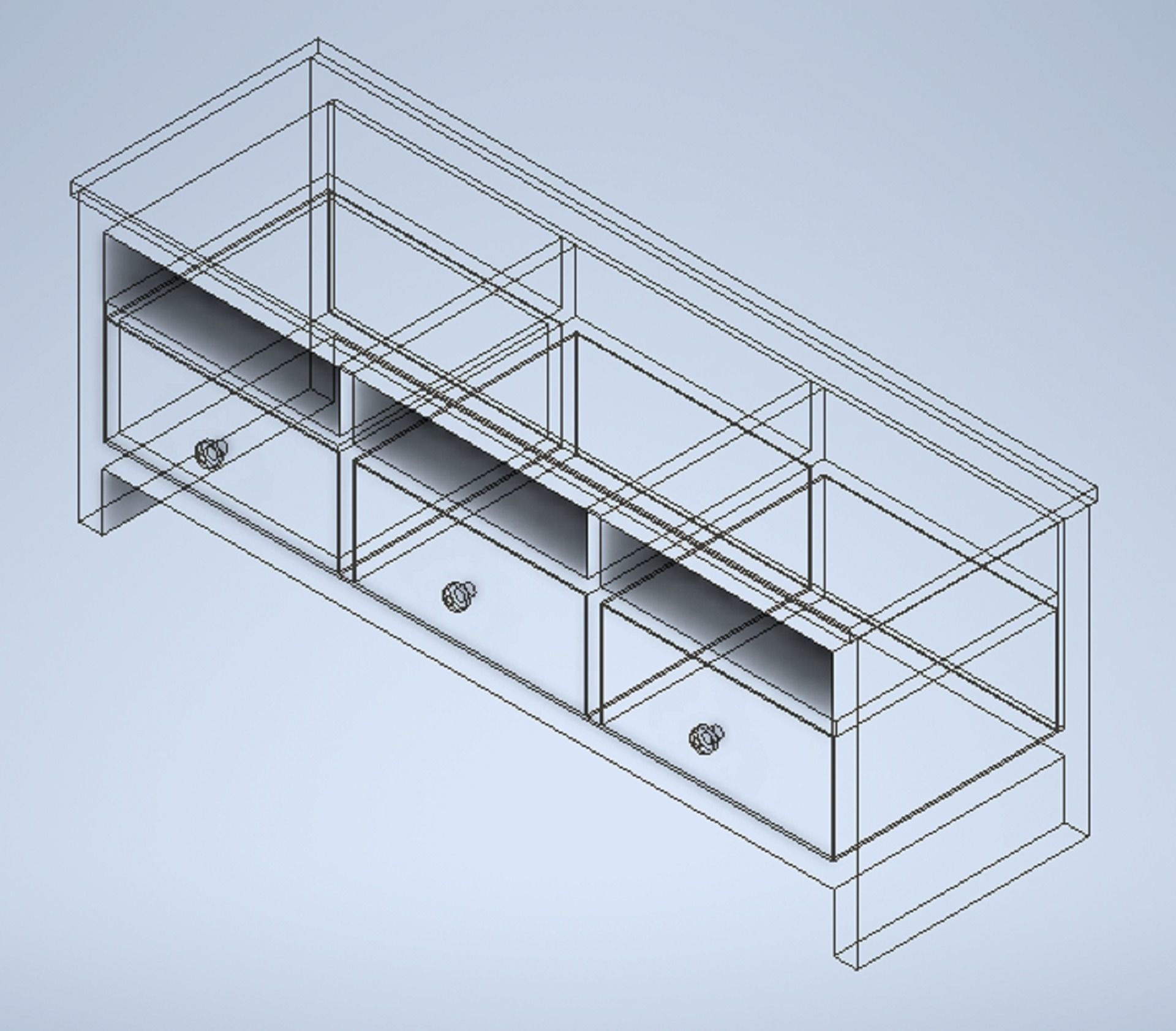 Ikea Hemnes TV unit 3D model 3D model_8