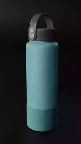 Sport Water Bottle Low-poly 3D model