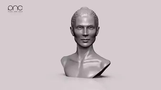 Female stl 3mf 3D print ready figure model 3D print model