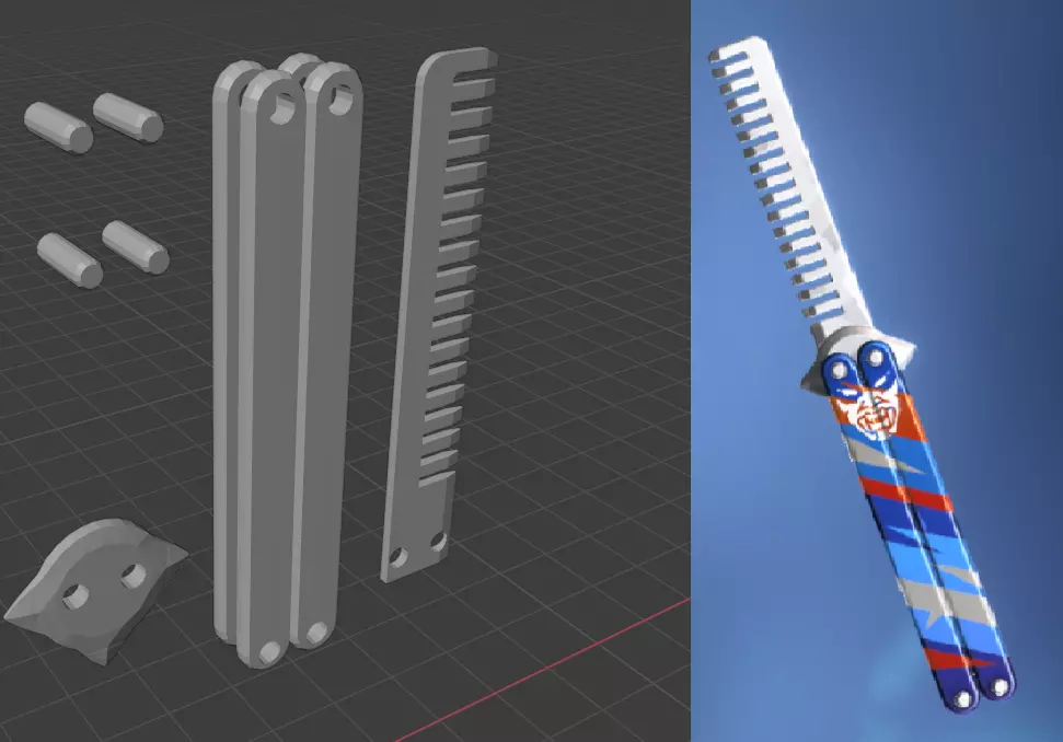 Valorant Yoru Comb Butterfly Files 3D print model