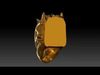 Skull pendant 3D print model_1