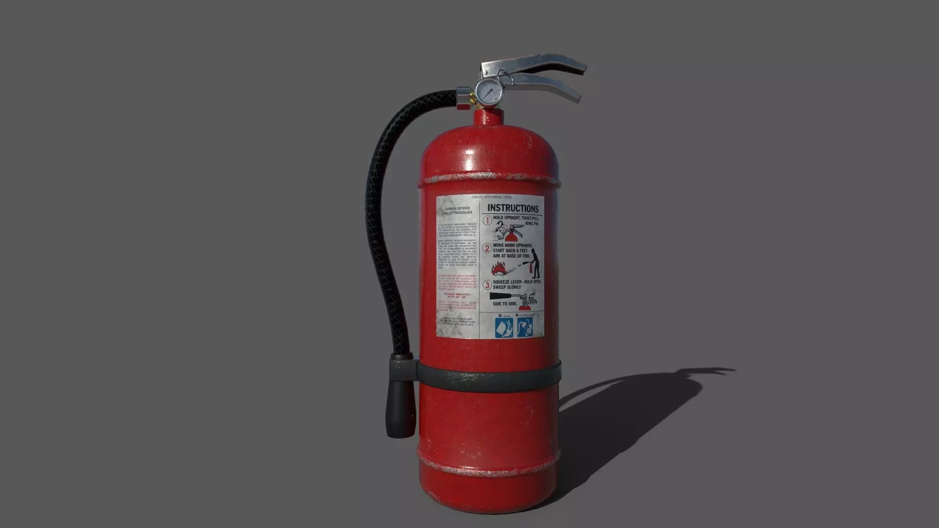 Fire Extinguisher  Low-poly 3D model_0